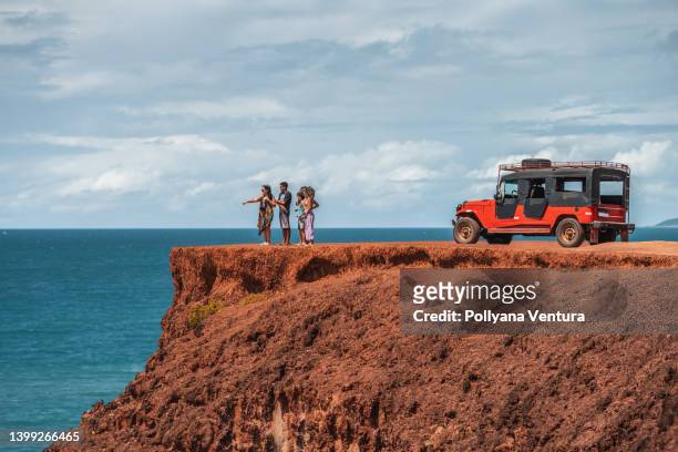 travel guide showing the tourist spot - natal brazil stock pictures, royalty-free photos & images