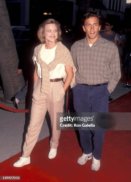 Courtney Thorne-Smith and Andrew Shue at the Premiere of 'Heart & Souls', Academy Theatre, Beverly Hills.