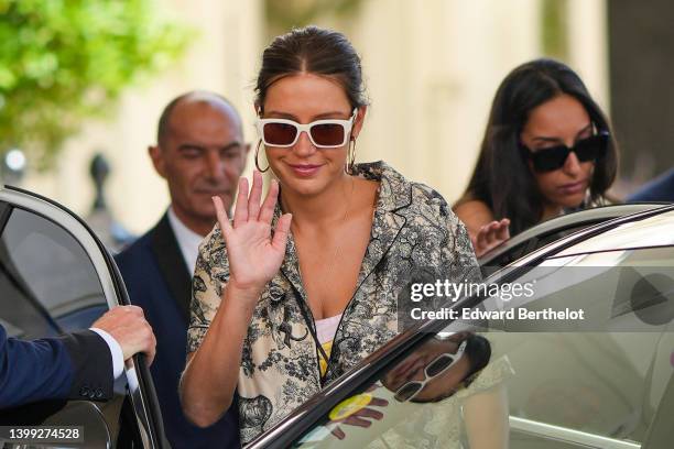 Adèle Exarchopoulos is seen during the 75th annual Cannes film festival at on May 25, 2022 in Cannes, France.