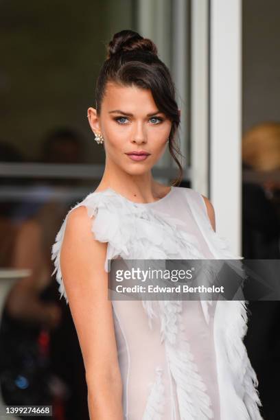 Georgia Fowler is seen during the 75th annual Cannes film festival at on May 25, 2022 in Cannes, France.
