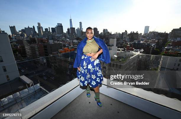 Paloma Elsesser attends UNIQLO Celebrates Spring/Summer Collaboration With Marni In NYC at The New Museum on May 25, 2022 in New York City.
