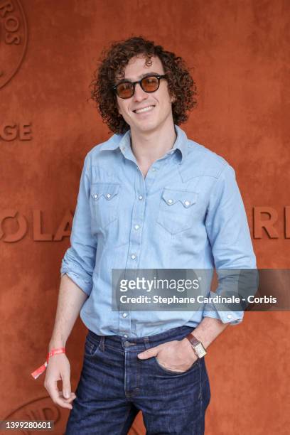 Cesar De Rummel from band Ofenbach at Roland Garros on May 25, 2022 in Paris, France.