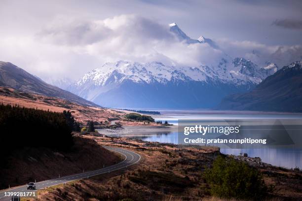 mount cook - mount cook stock pictures, royalty-free photos & images