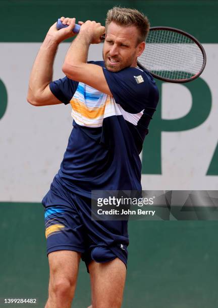 Peter Gojowczyk of Germany during day 3 of the French Open 2022, second tennis Grand Slam of the year at Stade Roland Garros on May 24, 2022 in...