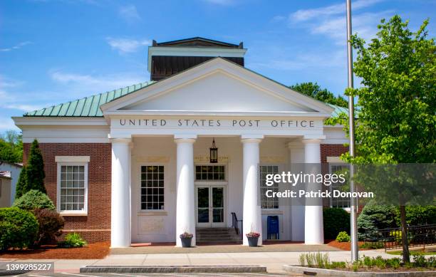 post office, great barrington, massachusetts - post office stock pictures, royalty-free photos & images