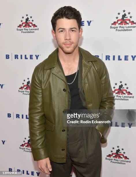 Nick Jonas attends the 11th annual Sugar Ray Leonard Foundation "Big Fighters, Big Cause" Charity Boxing Night at The Beverly Hilton on May 25, 2022...