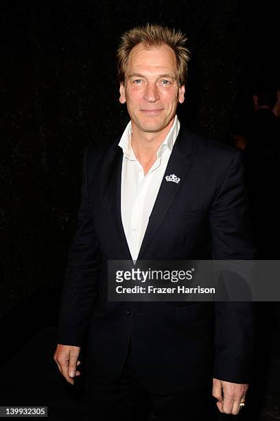 Actor Julian Sands arrives at the Chanel And Charles Finch Pre-Oscar Dinner at Madeo Restaurant on February 25, 2012 in Los Angeles, California.