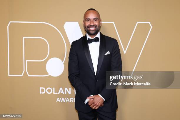 Archie Thompson arrives during the 2022 Dolan Warren Awards at Carriageworks on May 26, 2022 in Sydney, Australia.