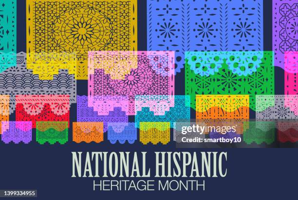 national hispanic heritage month - national hispanic heritage month stock illustrations
