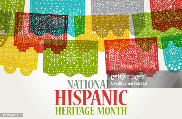 national hispanic heritage month - hispanic heritage month stock illustrations