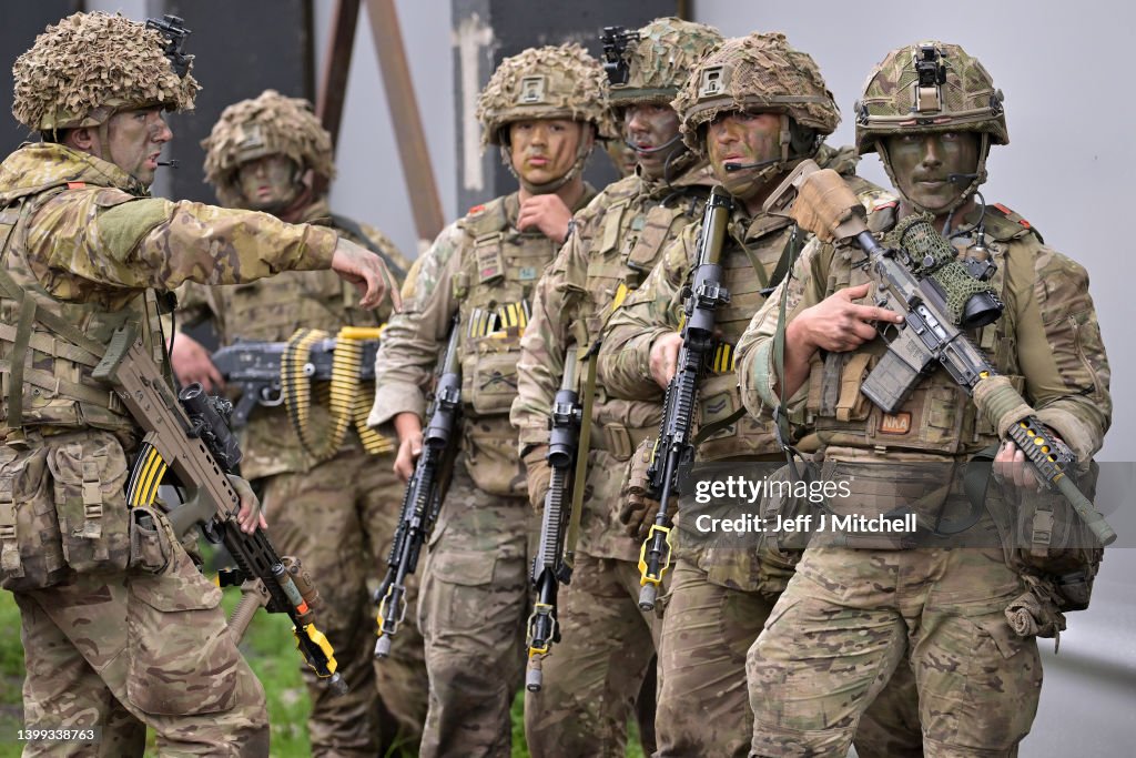 British Troops Take Part In Exercise Hedgehog In The Baltics