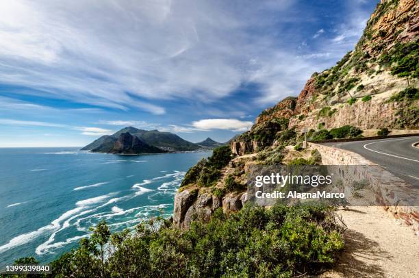 hout bay 1 - chapmans peak stock pictures, royalty-free photos & images