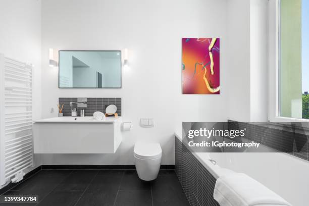 elegantes und modernes badezimmer - deko bad stock-fotos und bilder