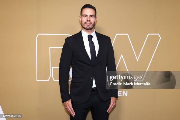 Jack Rodwell of the Western Sydney Wanderers arrives ahead of the 2022 Dolan Warren Awards at Carriageworks on May 26, 2022 in Sydney, Australia.