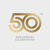 Anniversary logo or emblem design for event.