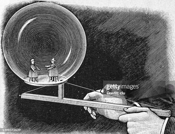 puppets in a soap bubble - puppet show stock illustrations