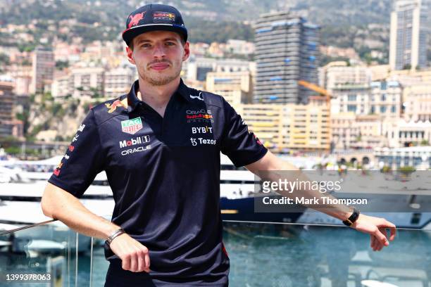 Max Verstappen of the Netherlands and Oracle Red Bull Racing poses for a photo during previews ahead of the F1 Grand Prix of Monaco at Circuit de...