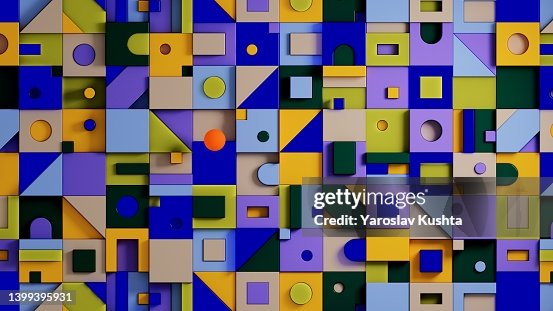 Cgi Pattern Design Toys Cgi Art Graphic Bold Patterns High-Res Stock Photo - Getty Images