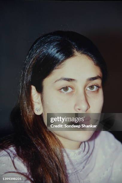 Lead actor Kareena Kapoor during a press conference of Bollywood film Refugee in New Delhi on June 30, 2000.