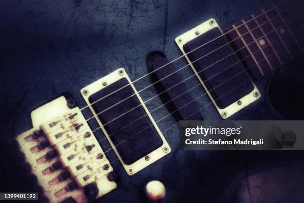boy with electric guitar, partial section - guitar neck stock pictures, royalty-free photos & images
