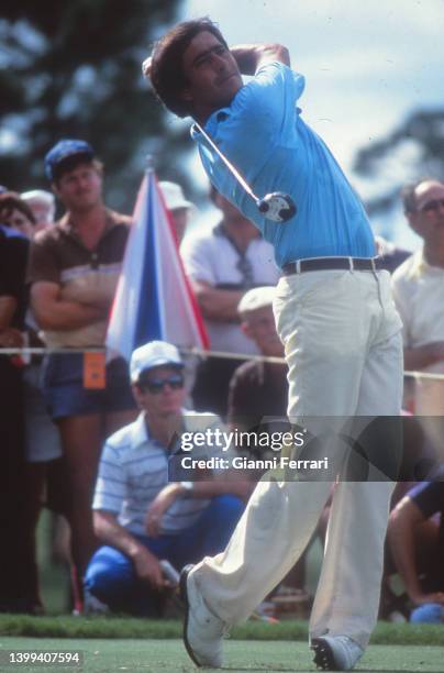 Spanish golf player Severiano Ballesteros, Madrid, Spain, 1983.