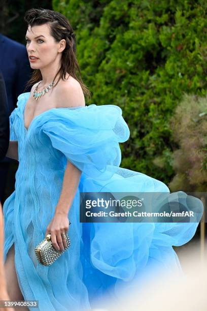 Milla Jovovich attending amfAR Gala Cannes 2022 at Hotel du Cap-Eden-Roc on May 26, 2022 in Cap d'Antibes, France.