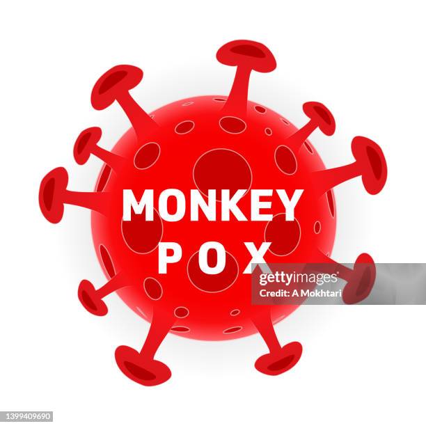 monkey pox virus icon - variola major stock illustrations