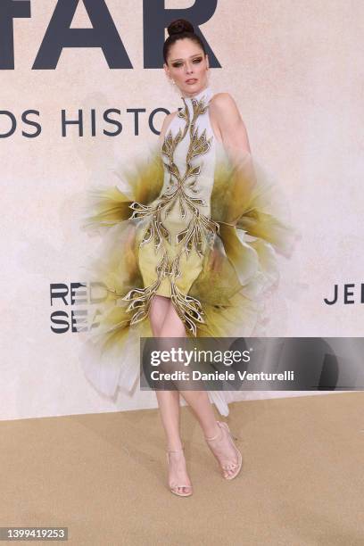 Coco Rocha attending amfAR Gala Cannes 2022 at Hotel du Cap-Eden-Roc on May 26, 2022 in Cap d'Antibes, France.