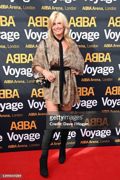 Penny Lancaster attends the first performance of ABBA "Voyage" at ABBA Arena on May 26, 2022 in London, England.