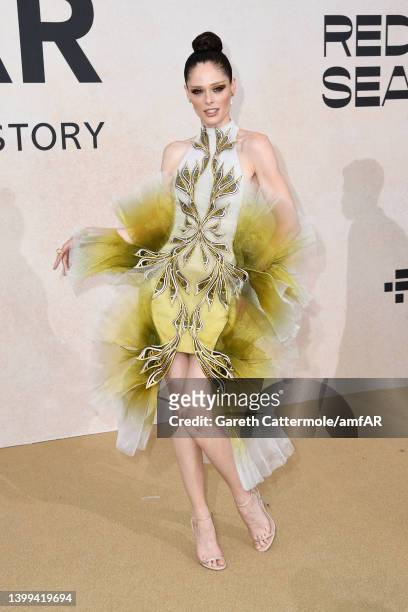 Coco Rocha attending amfAR Gala Cannes 2022 at Hotel du Cap-Eden-Roc on May 26, 2022 in Cap d'Antibes, France.