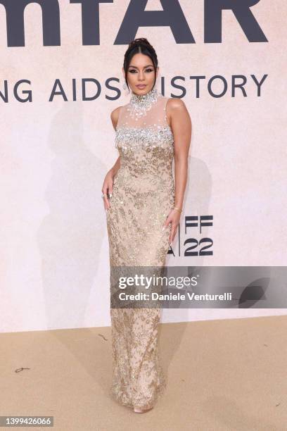 Vanessa Hudgens attending amfAR Gala Cannes 2022 at Hotel du Cap-Eden-Roc on May 26, 2022 in Cap d'Antibes, France.