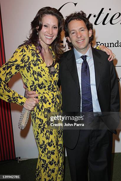 Lenni Sender and Adam Sender attends as Cartier sponsors the MOCA North Miami 15th Anniversary celebration at the Museum of Contemporary Art on...