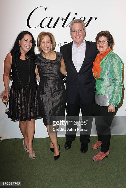 Jan Lewis, Bonnie Clearwater, David Horvitz and Francie Bishop Good attend as Cartier sponsors the MOCA North Miami 15th Anniversary celebration at...