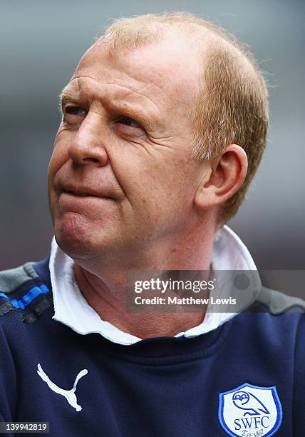 Gary Megson, manager of Sheffield Wednesday looks on during the npower League One match between Sheffield Wednesday and Sheffield United at...