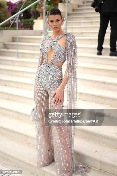 Georgia Fowler attends the amfAR Cannes Gala 2022 at Hotel du Cap-Eden-Roc on May 26, 2022 in Cap d'Antibes, France.