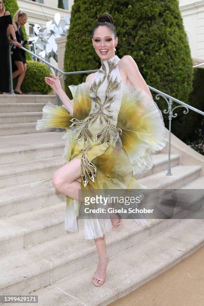 Coco Rocha attends amfAR Gala Cannes 2022 at Hotel du Cap-Eden-Roc on May 26, 2022 in Cap d'Antibes, France.