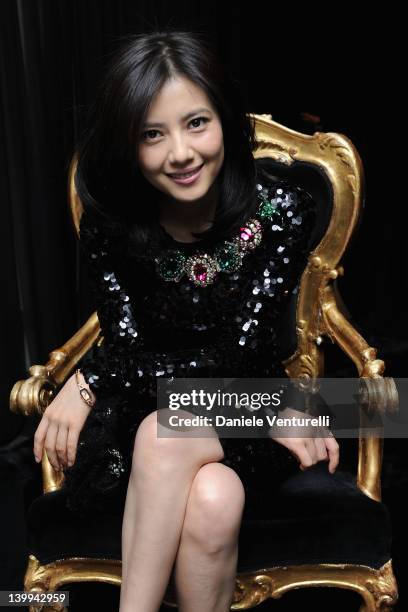 Gao Yuanyuan attends Dolce & Gabbana VIP Room at the Metropol during Milan Womenswear Fashion Week on February 26, 2012 in Milan, Italy.