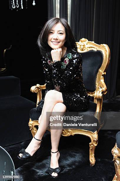 Gao Yuanyuan attends Dolce & Gabbana VIP Room at the Metropol during Milan Womenswear Fashion Week on February 26, 2012 in Milan, Italy.