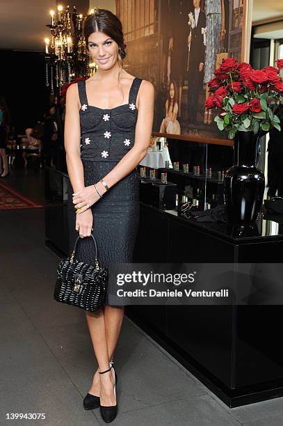 Bianca Brandolini D'Adda attends Dolce & Gabbana VIP Room at the Metropol during Milan Womenswear Fashion Week on February 26, 2012 in Milan, Italy.