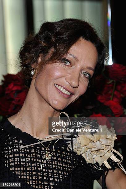 Marpessa Hennink attends Dolce & Gabbana VIP Room at the Metropol during Milan Womenswear Fashion Week on February 26, 2012 in Milan, Italy.