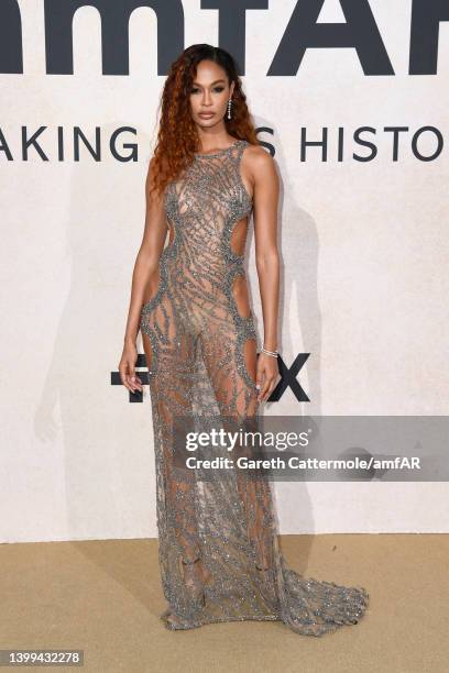 Joan Smalls attending amfAR Gala Cannes 2022 at Hotel du Cap-Eden-Roc on May 26, 2022 in Cap d'Antibes, France.