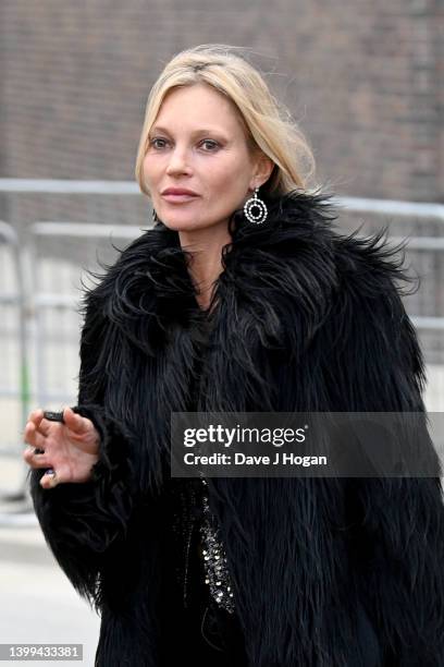 Kate Moss attends the first performance of ABBA "Voyage" at ABBA Arena on May 26, 2022 in London, England.