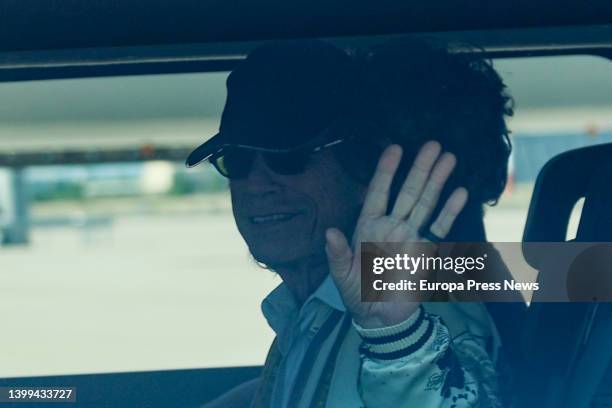 The lead singer and co-founder of The Rolling Stones, Mick Jagger, on his arrival at T4 of Adolfo Suarez Madrid-Barajas airport, on 26 May, 2022 in...