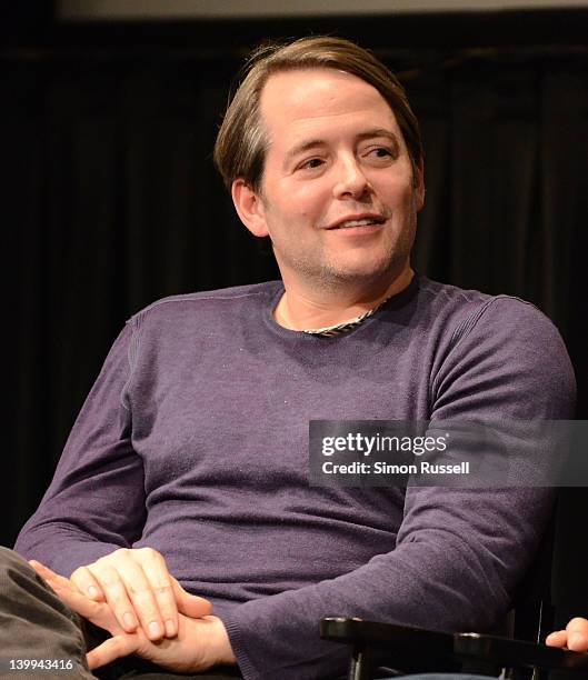 Actor Matthew Broderick attends the Film Society of Lincoln Center screening of "Margaret" at Walter Reade Theater on February 25, 2012 in New York...