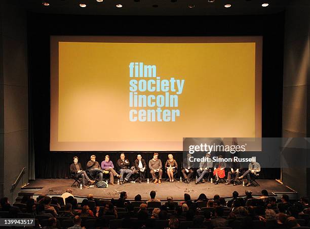 Actors Josh Hamilton, Stephen Adly Guirgis, Matthew Broderick, Jean Reno, panel host Gavin Smith, Director Kenneth Lonergan, J. Smith-Cameron, Jake...