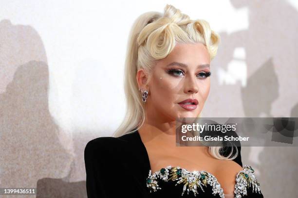 Christina Aguilera attending amfAR Gala Cannes 2022 at Hotel du Cap-Eden-Roc on May 26, 2022 in Cap d'Antibes, France.