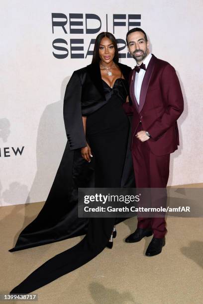 Naomi Campbell and Mohammed Al Turki attending amfAR Gala Cannes 2022 at Hotel du Cap-Eden-Roc on May 26, 2022 in Cap d'Antibes, France.