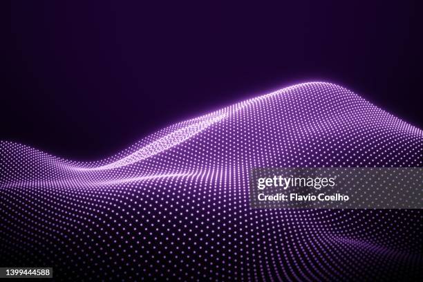 glowing pink and purple surface background - fundo roxo imagens e fotografias de stock