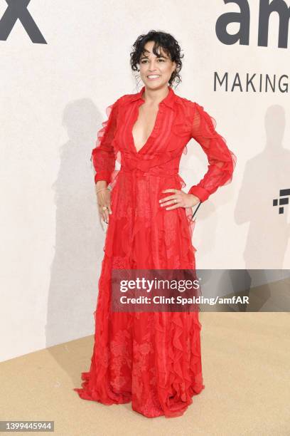 Michelle Rodriguez attends the amfAR Gala Cannes 2022 at Hotel du Cap-Eden-Roc on May 26, 2022 in Cap d'Antibes, France.