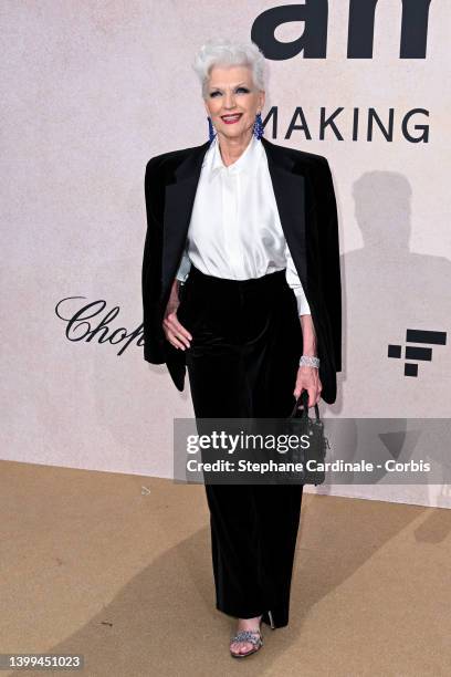 Maye Musk attending amfAR Gala Cannes 2022 at Hotel du Cap-Eden-Roc on May 26, 2022 in Cap d'Antibes, France.